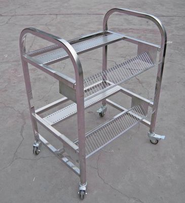 comprar Dos echador flexible de acero inoxidable portátil de cuatro metales de los carros 304 del alimentador de la capa JUKI fabricación en línea