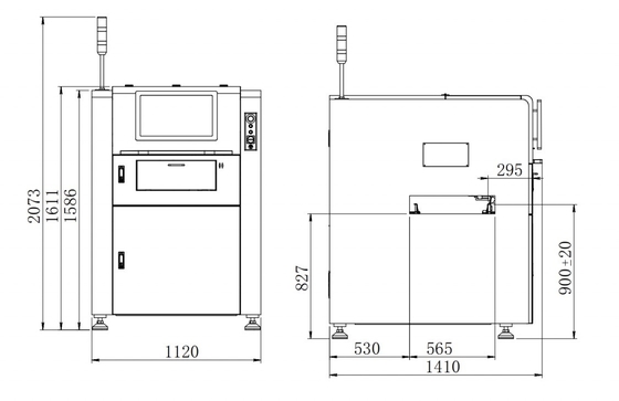 Imagen en línea AOI 3D PCBA Inspección óptica automática de alta velocidad y alta resolución